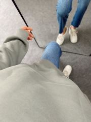 Gri Üç İplik Şardonlu Unisex Oversize Sweatshirt