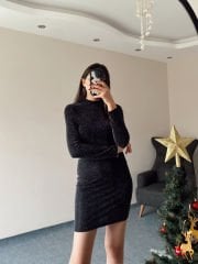 Simli Kumaş Etek Bluz Takım