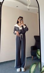 Oysh Modal Kumaş Antrasit Gri Eşofman Takımı