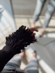 Siyah Madonna Yaka Kazak