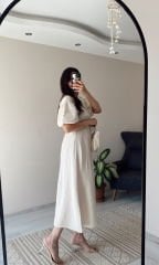 Taş Müslin Kumaş Elbise