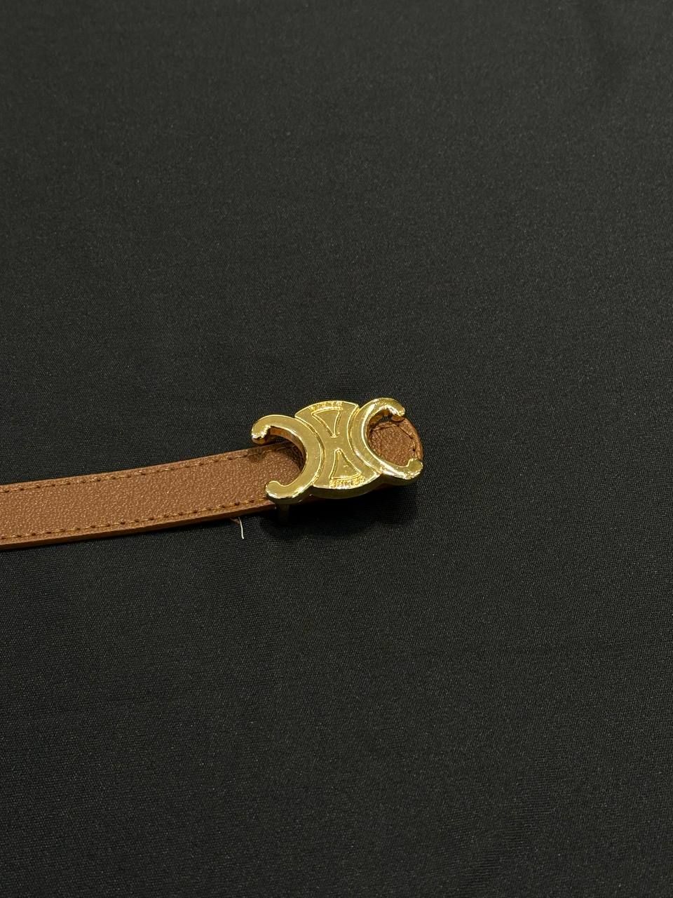 Celine Gold Tokalı Taba Kemer