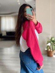 Primrk Polarlı Oversize Sweatshirt