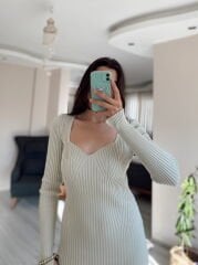 Taş Maxi Triko Elbise