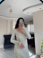 Taş Maxi Triko Elbise