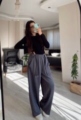 Antrasit Modal Palazzo Eşofman