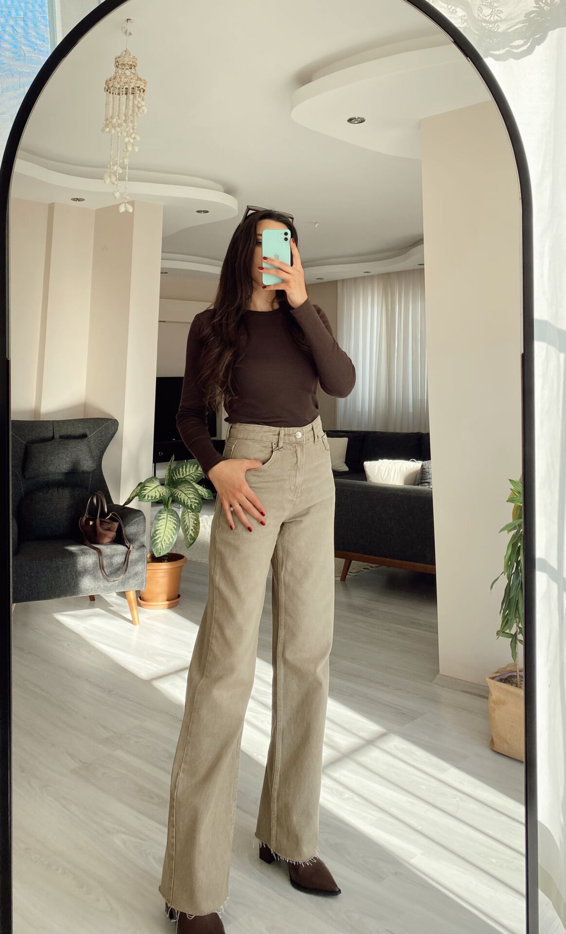 Taş Yıkamalı Straight Jean