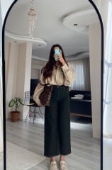 Haki Wide Leg Jean